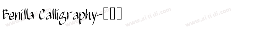 Benilla Calligraphy字体转换